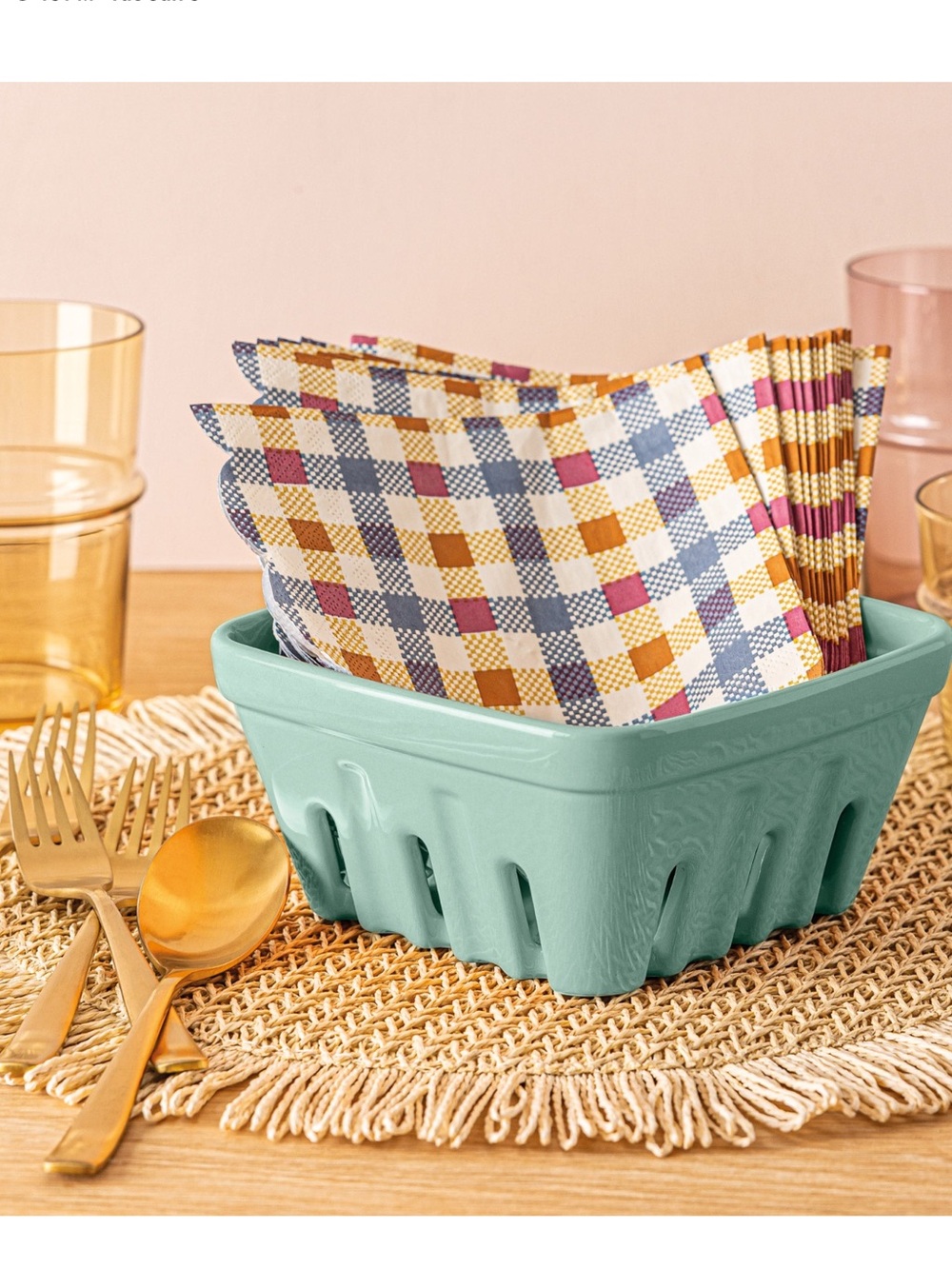 NEW over&back 3-piece Multipurpose Berry Baskets- Green - Picture 6 of 10